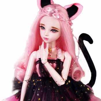 

1/3 23 Joints Movable Dressup Princess Doll Set Action Figure Model Toy Fashion Dolls Toy Wig Hair For Girls Best Gift - Mary