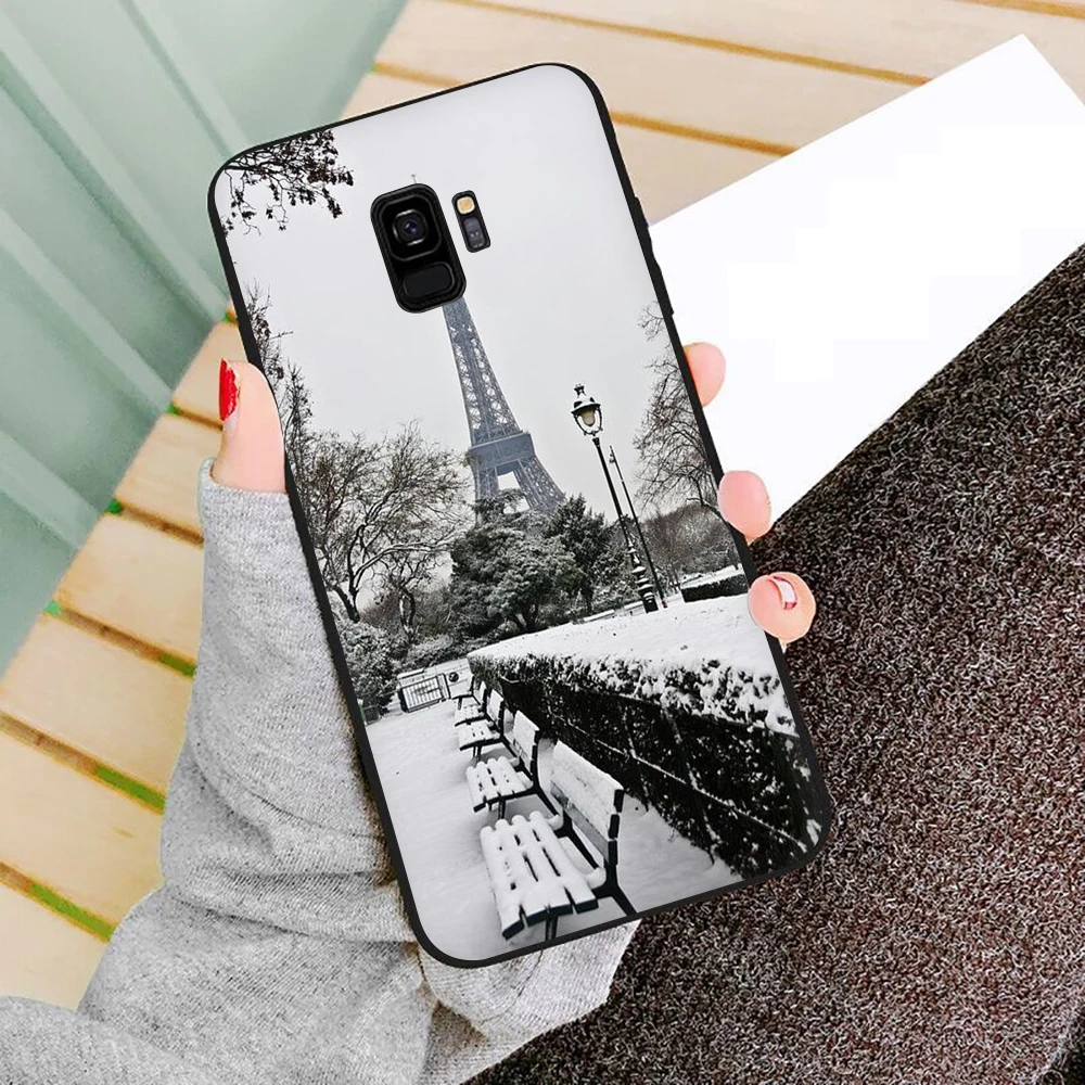 Эйфелева башня Мягкий силиконовый чехол для телефона для samsung S6 S7 край S8 S9 S10e Note 8, 9, 10, плюс M10 20 30 40 - Цвет: B11