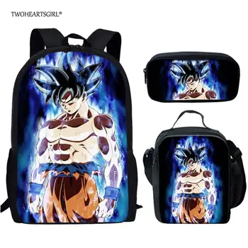 

Twoheartsgirl Dragon Ball Z Super Broly School Bags Cool Boys Girls Anime DBZ Ultra Instinct Goku School Backpack Kids Schoolbag
