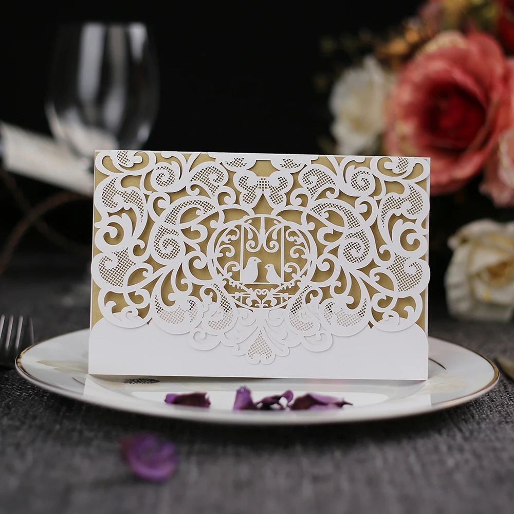  20pcs Invitation Cards Set Invitation Holders Inner Sheet for Wedding Birthday Party Anniversary Pa - 4000063560184