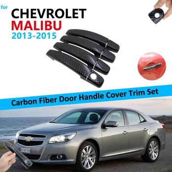 

Carbon Fiber Door Handle Cover Trim Set for Chevrolet Malibu 2013 2014 2015 Car Accessories Stickers Russia 2013~2017