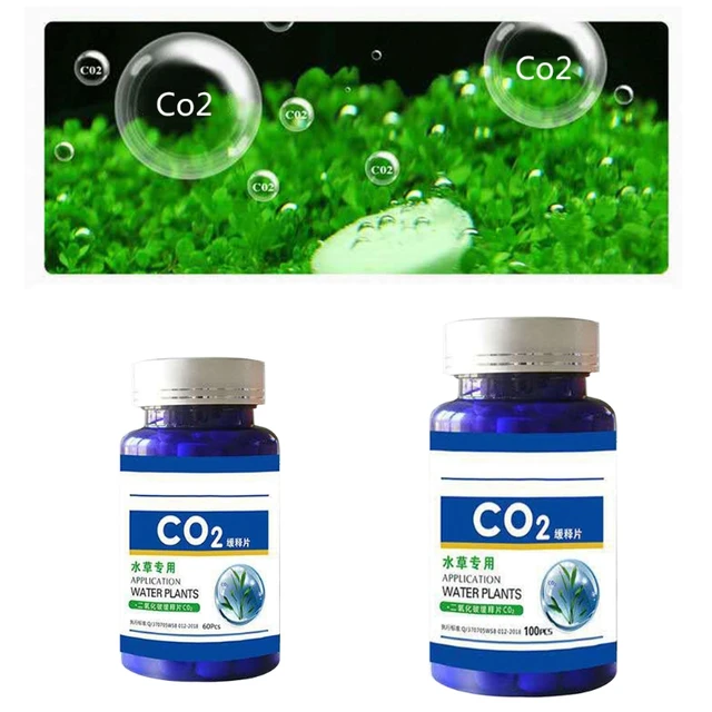 60/100Pcs Aquarium CO2 Tablet Carbon Dioxide Diffuser for Water Plant Grass Fish Tank Accessories 1