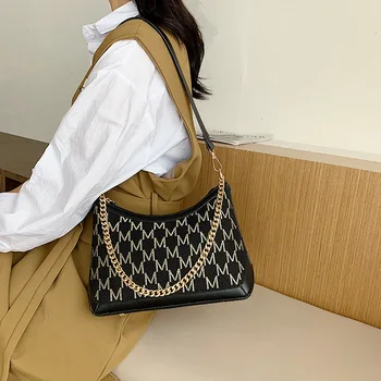 

Vintage Square Armpit bag 2020 Fashion New High quality PU Leather Women's Designer Handbag Travel Chain Shoulder Messenger Bag