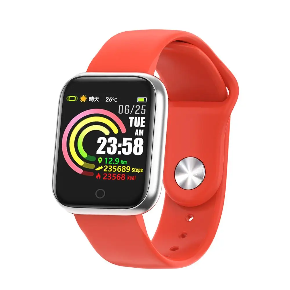 QW21 Смарт-часы 1," цветной экран сердечный ритм кровяное давление фитнес-трекер для xiaomi Android IOS умный Браслет PK P70 F8 Q9