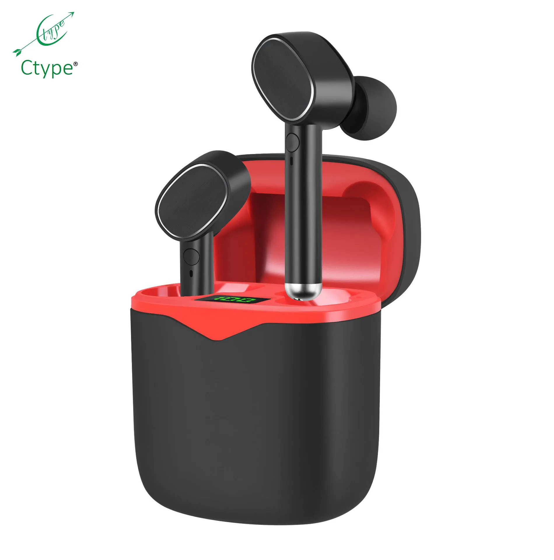 Ctype TWS цифровой дисплей K88 TYPE-C Bluetooth V5.0+ EDR гарнитура беспроводные наушники
