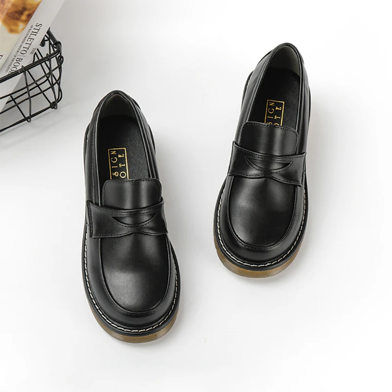 College shoes for girls black Clearance