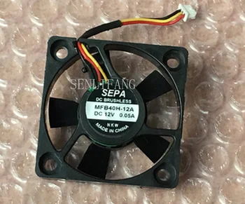 

Free shipping For SEPA MFB40H-12A DC 12V 0.05A 40x40x7mm 3-Wire Server Square Fan