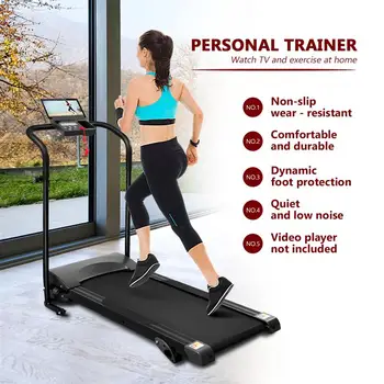 

Free Shipping Folding Mechanical Treadmill Motorized Treadmill Electric Walking Running Jogging Treadmill With 12 Programs