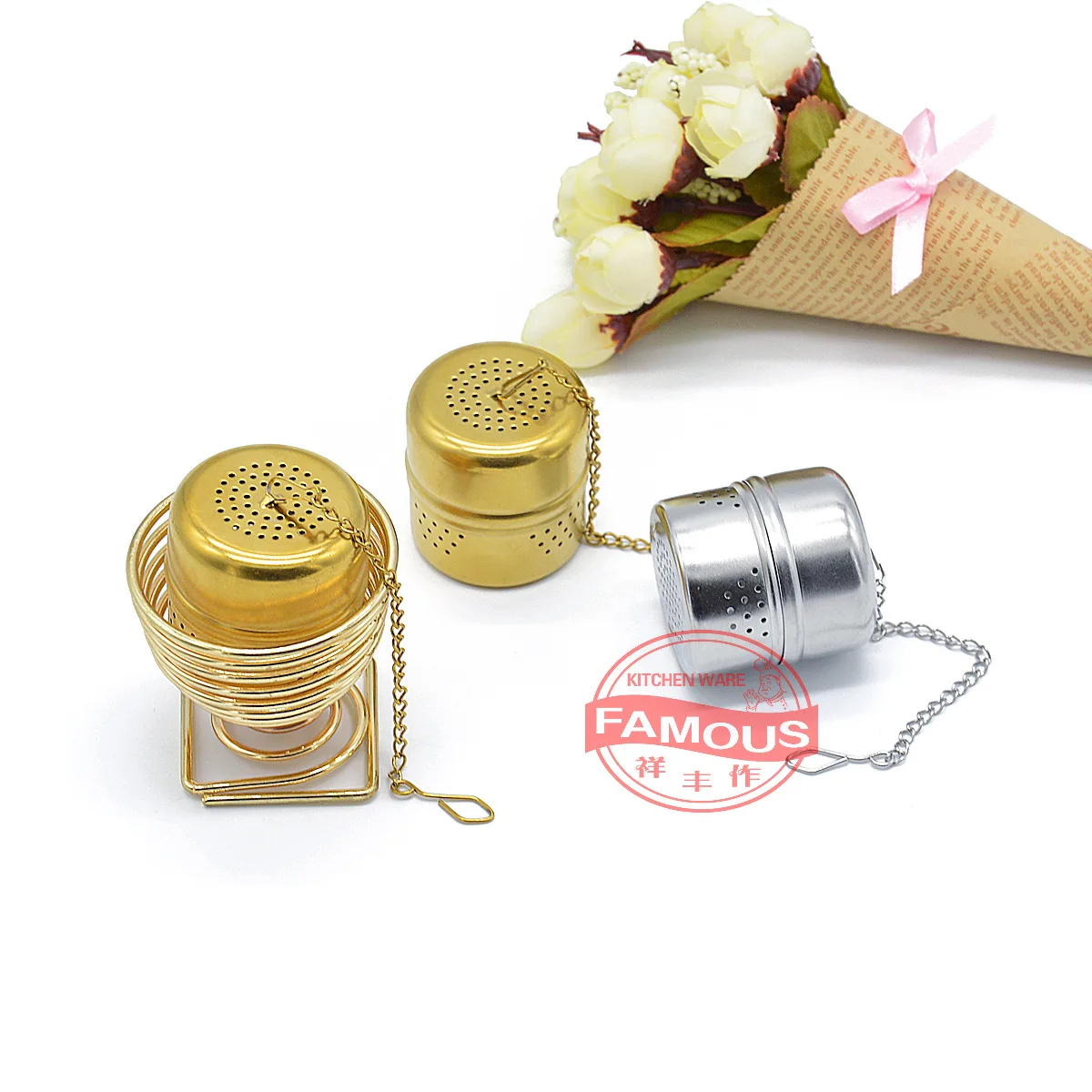

Creative Tea Filter Tea Strainer Tea Filter Tea Bags Tea Ball Stainless Steel Tea Filter Cylindrical Tea Making Device Filter