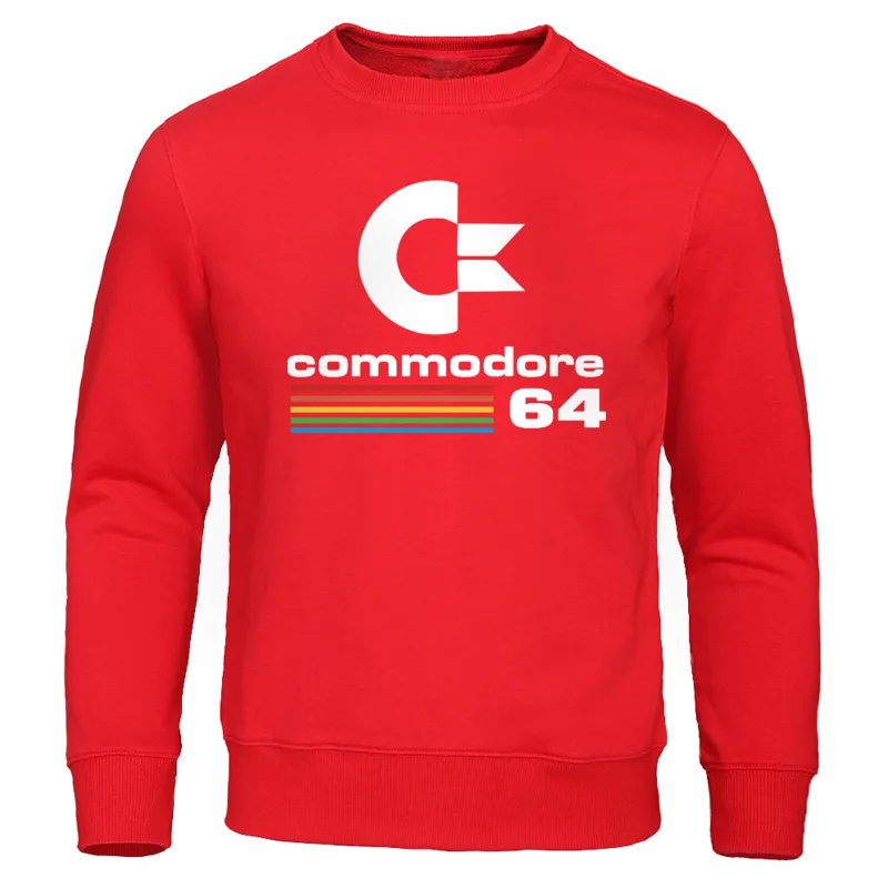 red 6 Commodore 64 спортивный костюм с принтом весна осень новая Толстовка модный бренд мужские толстовки свободные повседневные мужские толстовки Толстовка Hombre - Цвет: red 6