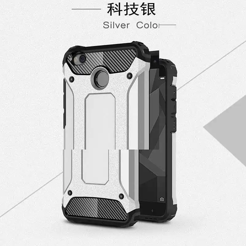Mokoemi, железная броня, ударопрочный чехол 5," для Xiaomi Redmi 4X, чехол для Xiaomi Redmi 4X, чехол для телефона - Цвет: Silver