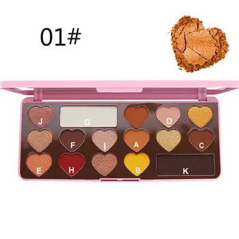 

HOJO8007 16 Colors Eye Shadow Palette Long Lasting Matte Eyeshadow Palette Shining Shimmer Silky Pigments Eye Beauty Makeup