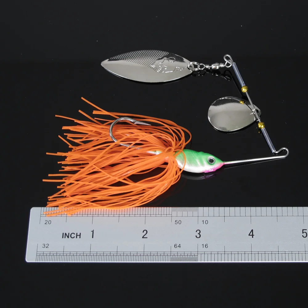 SF Spinner Baits Spinnerbaits Skit Jigs Trailer Hook for Bass Fishing 0