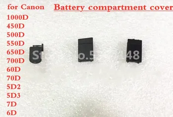 

New Battery Door Cover Port Bottom Base Rubber for Canon 5D 7D 5Dmark II 5D2 5Dmark III 5D3 6D 600D 500D 60D Camera repair part