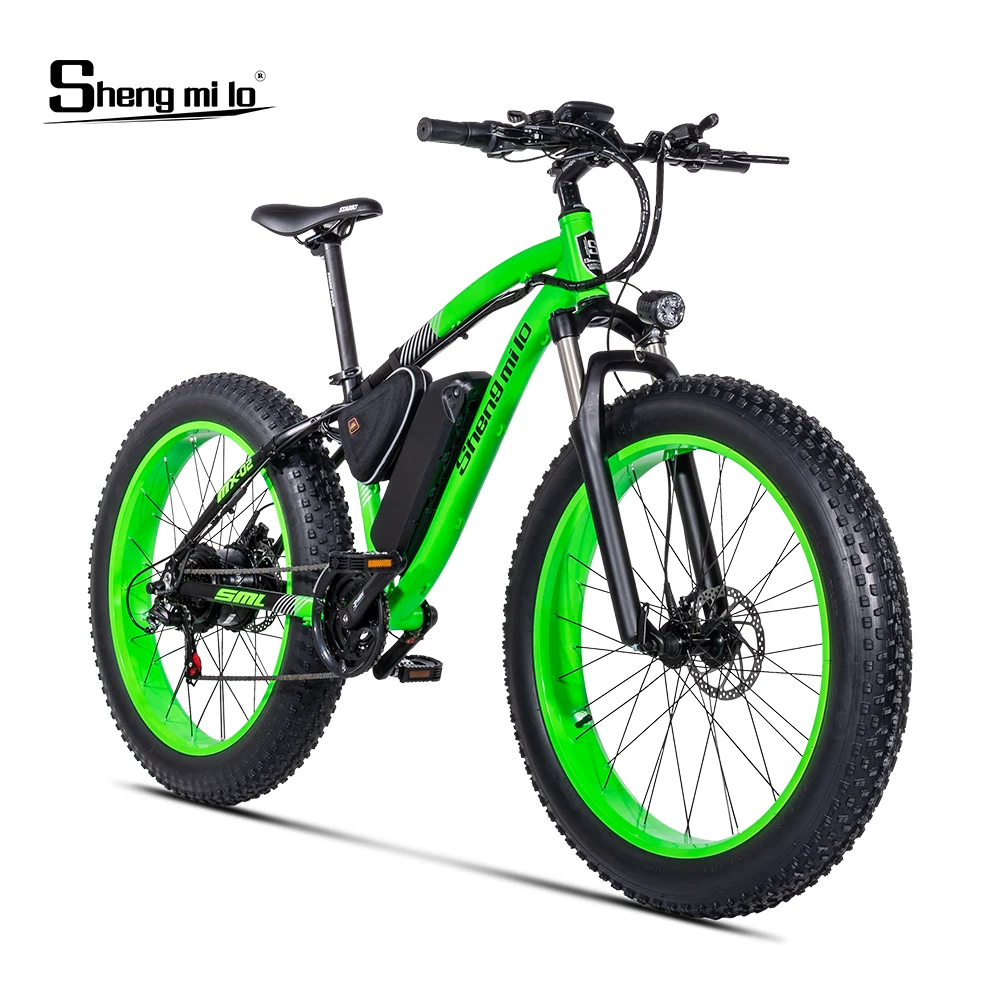 Электрический велосипед 26*4,0 дюймов алюминиевый электрический велосипед 48V17A 1000 Вт 40 км/ч 6 скоростей мощный Fat Tire велосипед Горный Снежный велосипед