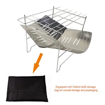 

Portable Folding Campfire Grill Ultra-light Stainless Steel Multi-functional Picnic Grill Barbecue Stove BBQ Accessories Tools