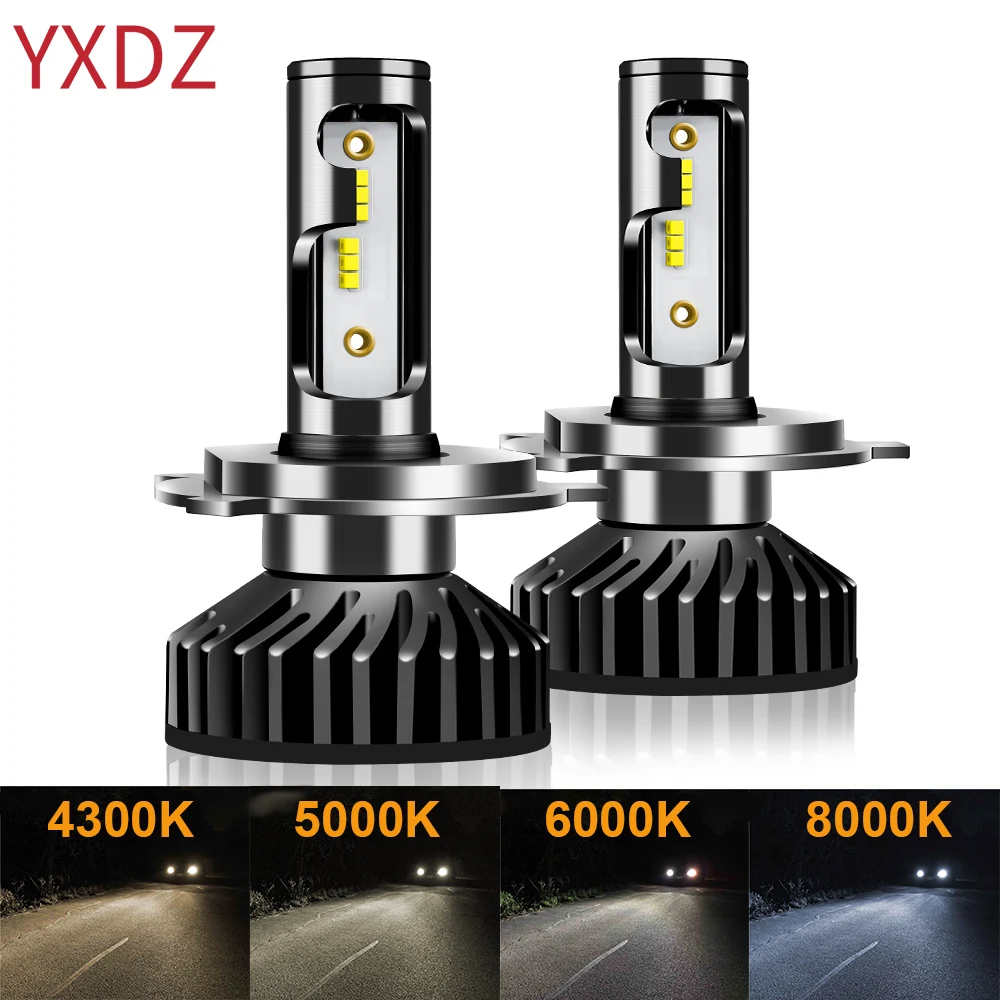 

YXDZ Canbus H4 H7 LED H1 4300K 5000K 6000K 8000K Car LED Headlight H8 H9 H11 9005 HB3 9006 HB4 Auto Fog Light 100W 12000LM 12V