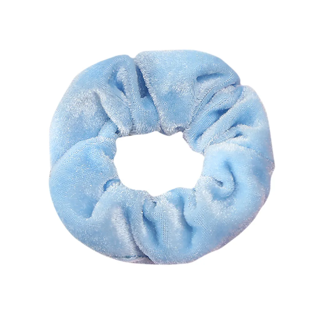 

1 Pcs Velvet Elastic Hair Bands for Women or Girls Hair Accessories Headwear 2019 new fashion Various colors hair ties #ZH