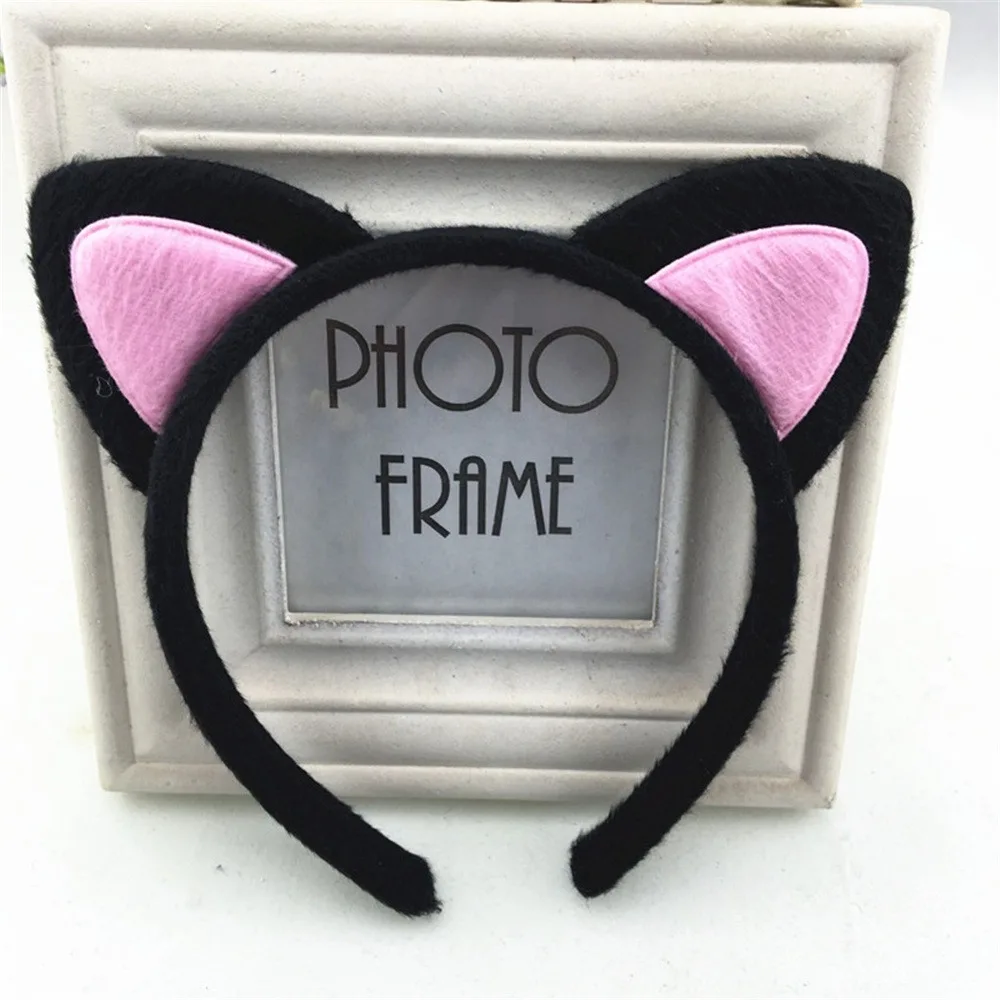 47 Модная женская тканевая короткая плюшевая повязка на голову с тигром, леопардом, котом, ушками, повязка на голову, вечерние аксессуары для волос для косплея, повязка на голову - Color: 47