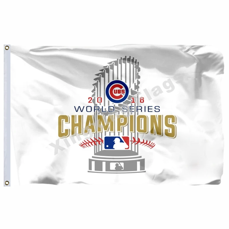 Chicago Cubs Чемпионов Мировой серии флаг 3ft X 5ft полиэстер баннер летающие Размеры № 4 90X150 см Изготовленный На Заказ Флаг