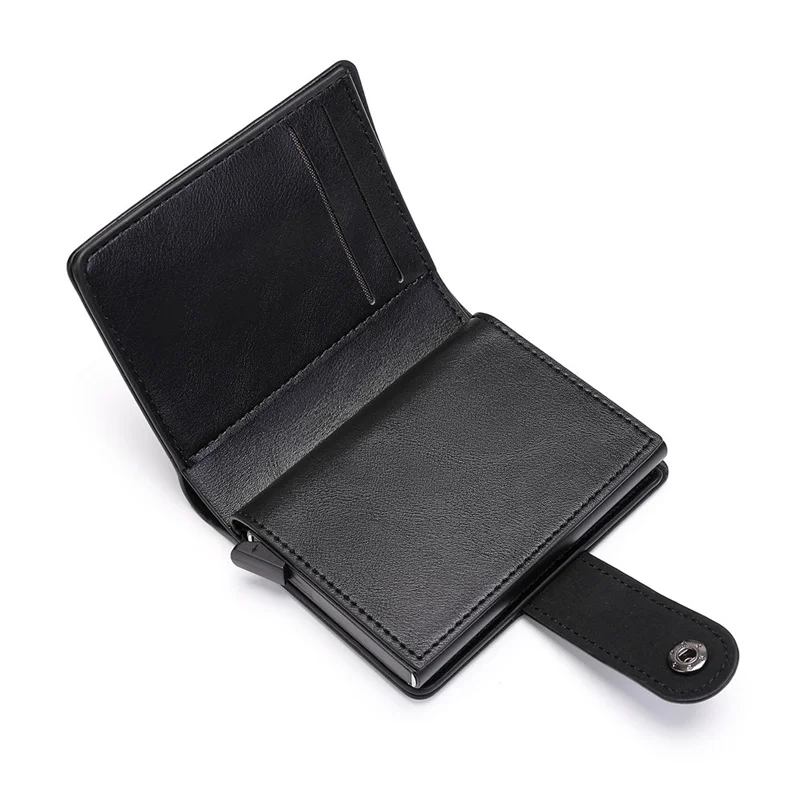 Customized Name Credit Bank Card Holder Wallet Men Anti Rfid Blocking Protected Magic Leather Slim Mini Money Wallets Cards Case