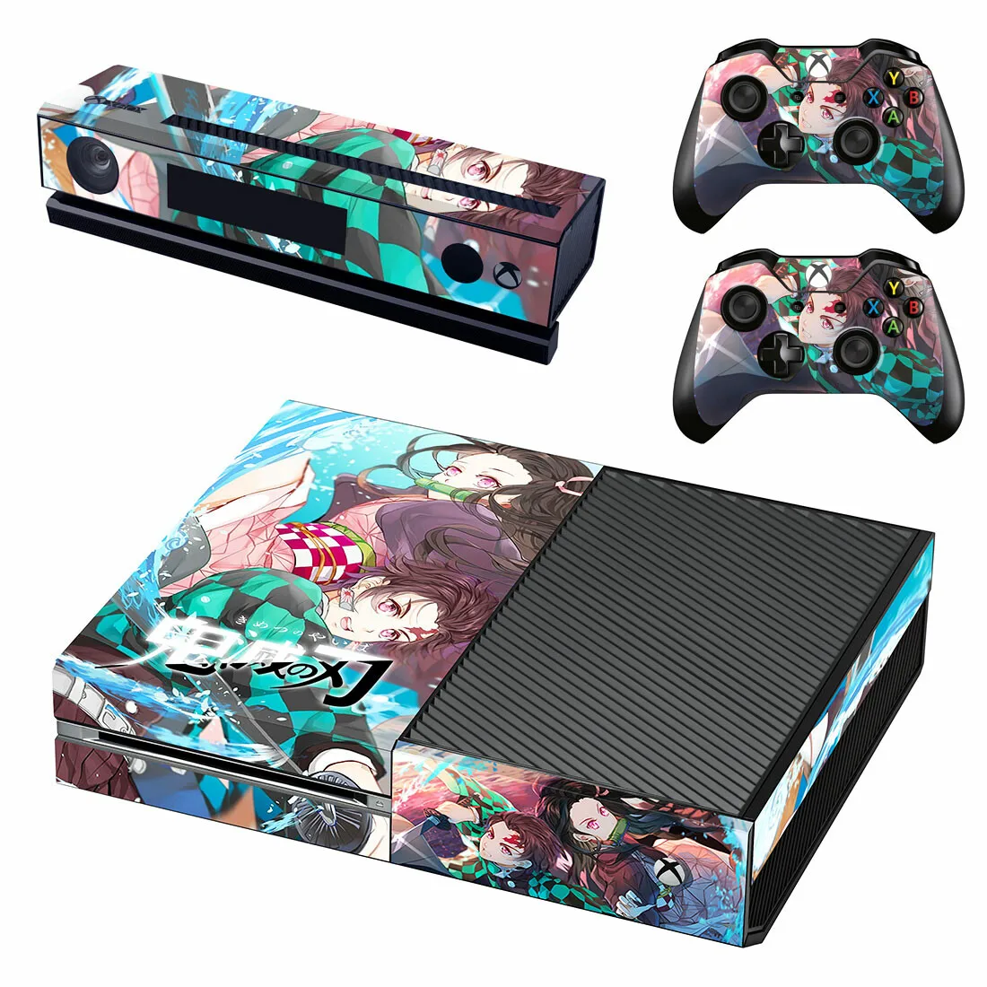 Demon Slayer Skin Sticker Decal Cover For Xbox One Console and 2 Controllers For Xbox One Skin Sticker Vinyl 