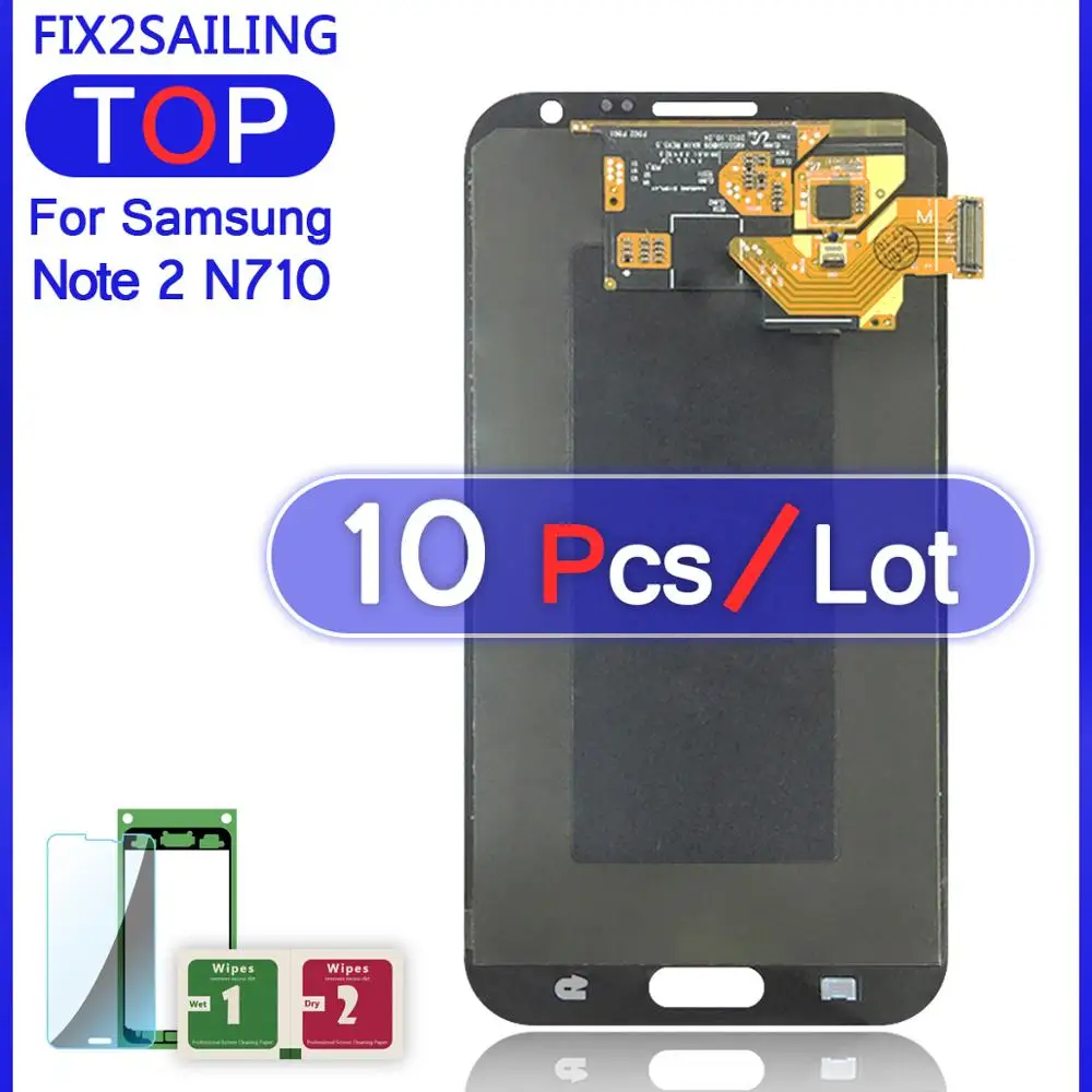 Для samsung Galaxy Note 2 N7100 N7105 супер AMOLED lcd дисплей протестированный рабочий сенсорный экран в сборе