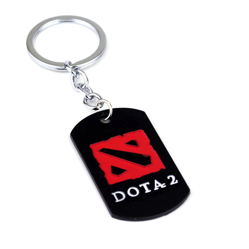 Игра Dota 2 город портала прокрутки брелок для друзей брелок мужской Colar Masculino Llaveros Dota2 брелок - Цвет: Цвет: желтый