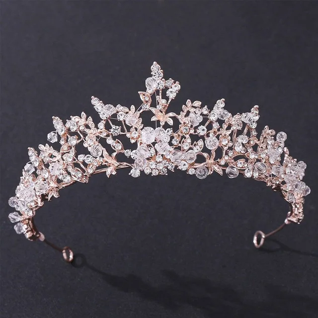 FORSEVEN Luxury Handmade Rhinestone Crystal Crown Tiaras Bridal Headbands Women Wedding Hair Jewelry Accessories JL JE1016
