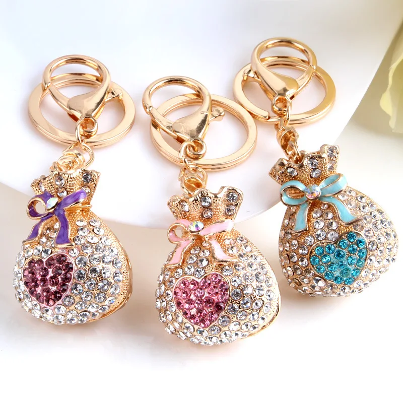 Новогодняя подвеска Fortune Yuyi подарок для рекламных акций покрытая стразами Lucky Ashin счастливая сумка креативный брелок