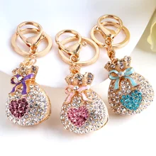 Новогодняя подвеска Fortune Yuyi подарок для рекламных акций покрытая стразами Lucky Ashin счастливая сумка креативный брелок