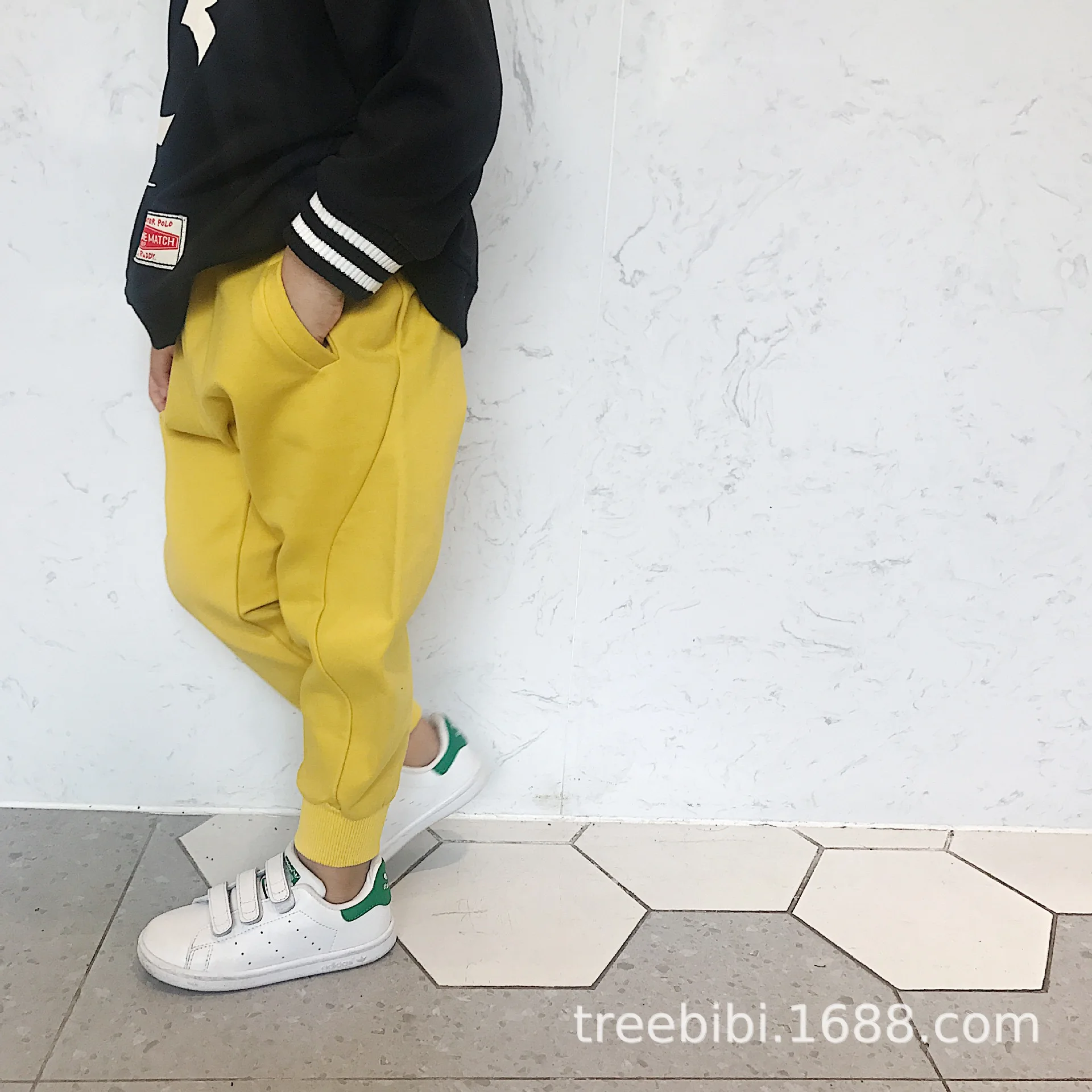 Treebibi/Новинка года; стильные детские брюки; сезон осень; трехцветные спортивные брюки в римском стиле для мужчин и женщин