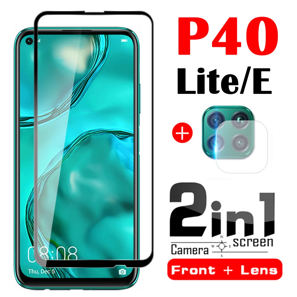 P40 Lite стекло P40LiteE для huawei P40Lite e p 40 lite защита экрана закаленное с объективом камеры