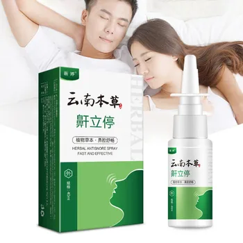 

1PC Herbal Anti Snoring Nose Spray Plant Essence Improve Sleeping Nose Dilators Apnea Sleep Aid Lasting