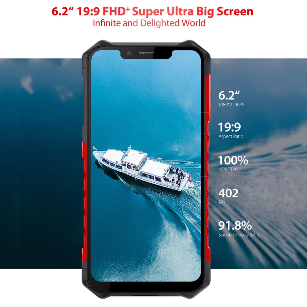 Ulefone Armor 6S Водонепроницаемый IP68 NFC прочный мобильный телефон Helio P70 Otca-core Android 9,0 6 ГБ 128 ГБ беспроводной зарядки смартфон