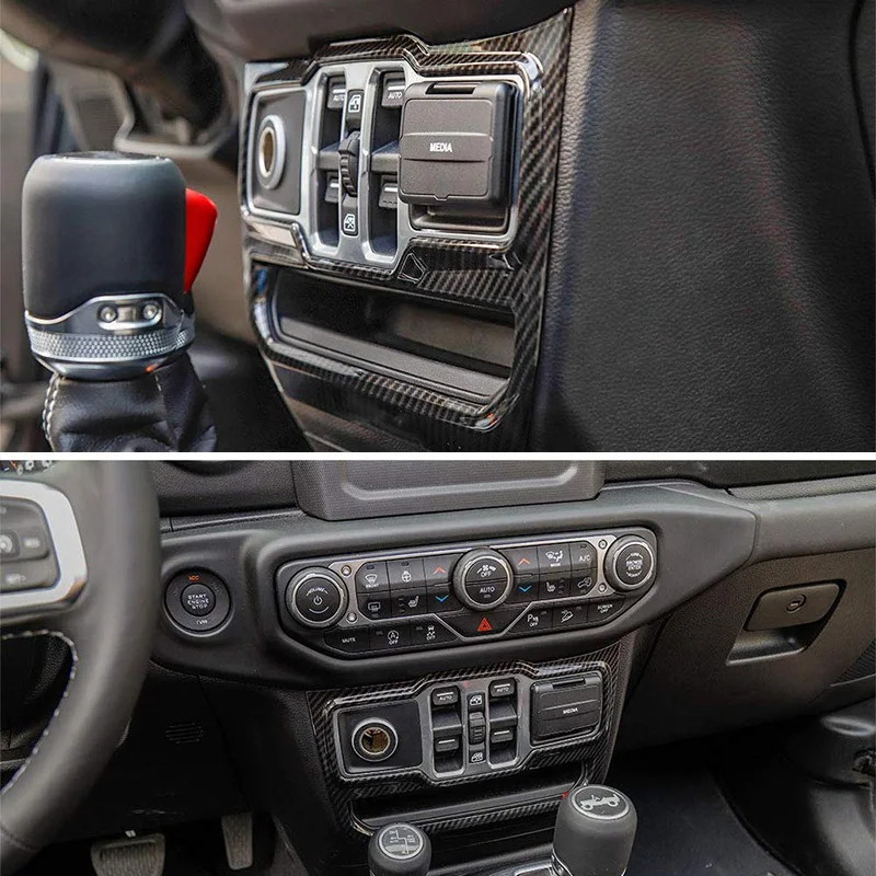 Накладки на интерьер для Jeep Wrangler JL+ Декоративные наклейки для панели управления окон, аксессуары для интерьера для Jeep JL