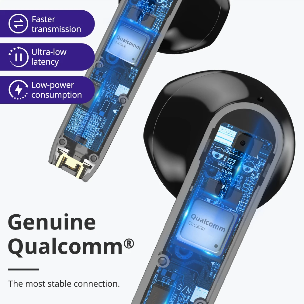 Наушники вкладыши TWS Bluetooth наушники Tronsmart оникс Ace Беспроводной aptX с чип Qualcomm Шум