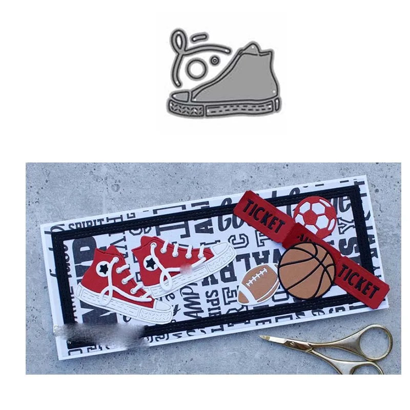 

New Arrival Shoes Metal Cutting Dies for DIY Scrapbooking Crafts Stencils Making Paper Photo Album Template Handmade Decoration