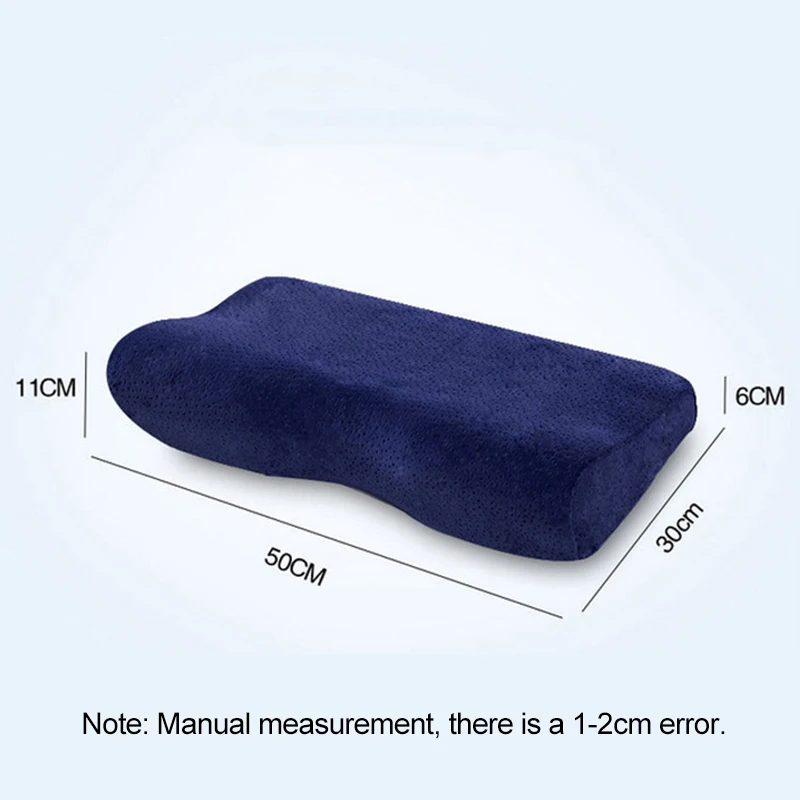 Memory Foam постельные принадлежности защитная подушка для шеи медленный отскок Подушка-бабочка здоровья затылочный шейный размер в 50*30 см