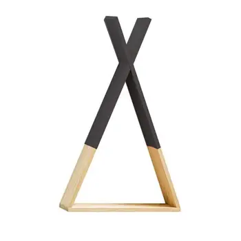 

Nordic Style Baby Wooden Triangle Shelf Lovely Wall Hanging Trigon Storage Book Shelf Home Kids Baby Room DIY Decor Gift 425D