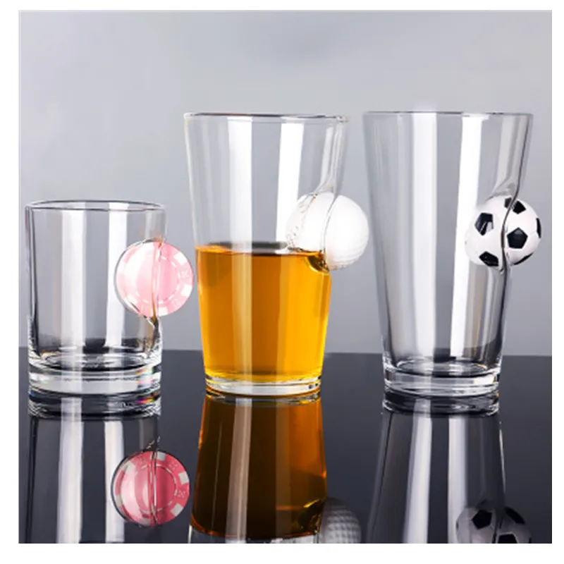 

Creative Drink Glass Water Bottle Wine Glasses High Borosilicate Glass Transparent Bullet Piercing Glass Decorative Bottle