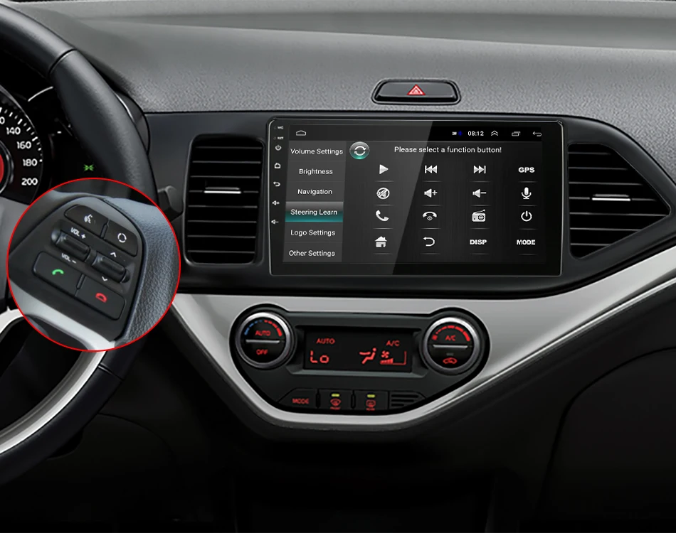 Top Android 8.1 2G+32G 9" 2Din Car Radio Multimedia Video Player For 2011-2015 KIA PICANTO Morning GPS Navigation Head Unit RDS DSP 12