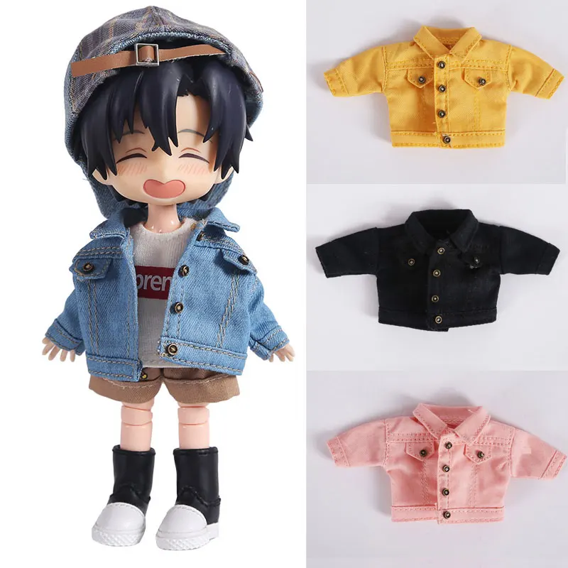 Ob11 baby clothes cowboy coat hoodie 1/12 BJD beautiful knot pig Molly GSC plain doll accessories | Игрушки и хобби