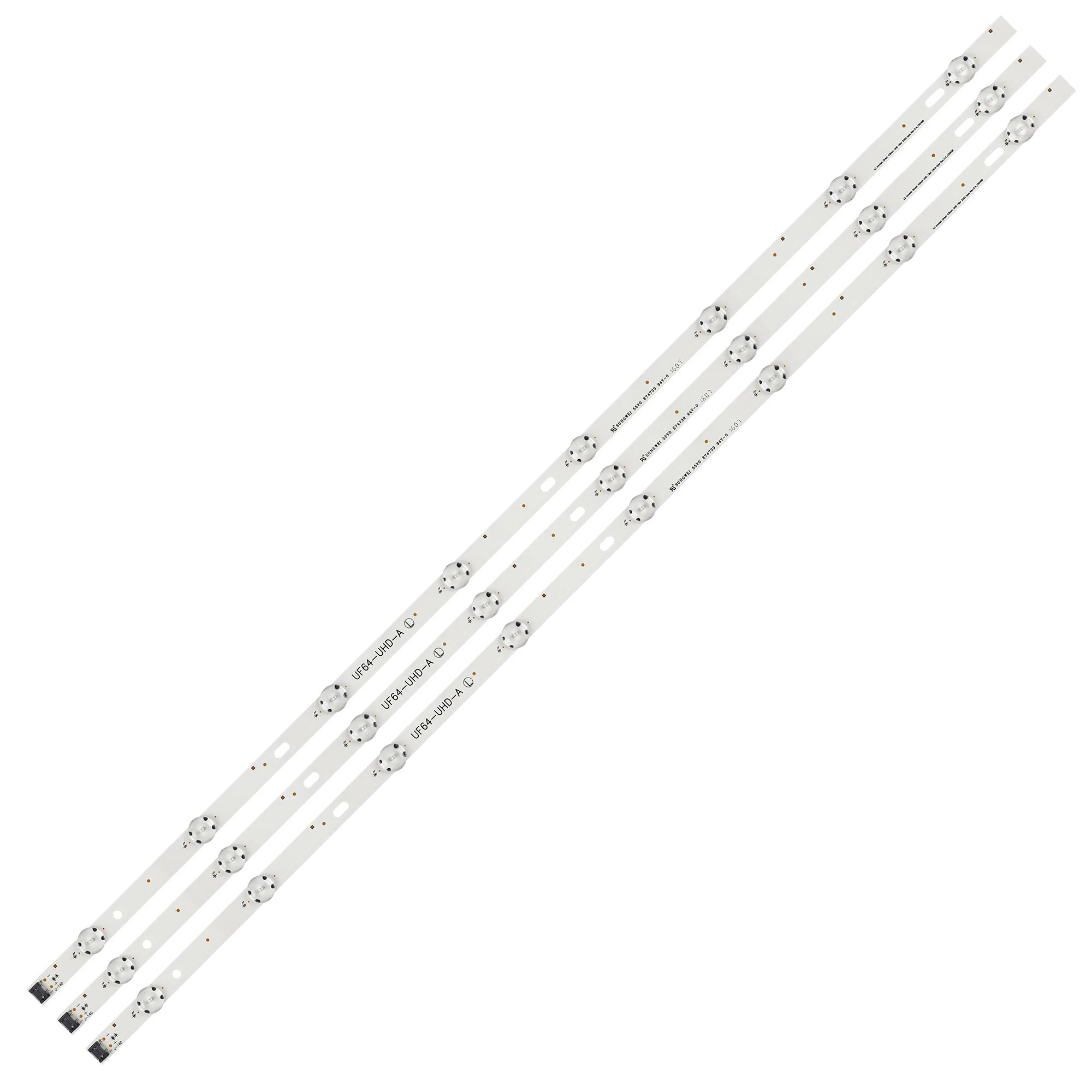

Новый комплект из 3 светодиодных лент для подсветки LG 43UF6407 43UH619V 43UH603V 43LH5700 HC430DGN-SLNX5, 8 светодисветодиодный 850 мм