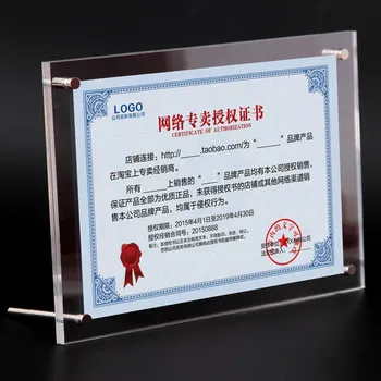 

6 Inch 152x102mm Acrylic Photo Frame Price Tag Advertising Display Rack Home Decoration European Creative Crystal Picture Frame