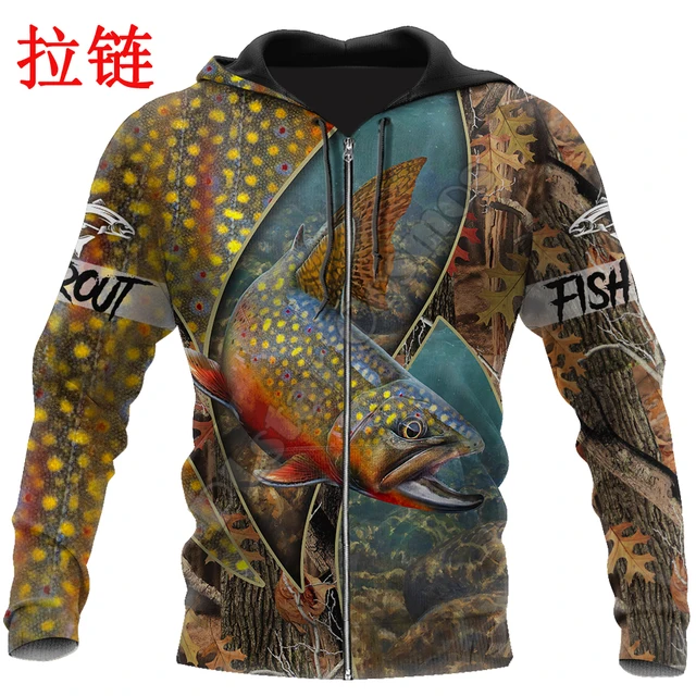 Salmon fishing hoodie unisex 6