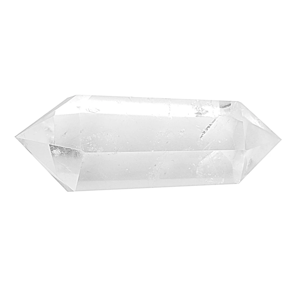 Beautiful Natural Clear Quartz Crystal Double Point For  Home Decoration