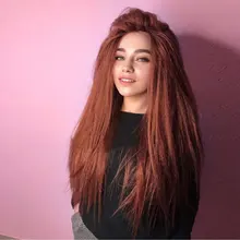 Extensión de pelo sintético mágico para mujer, 4 unidades por lote, Yaki, tejido de pelo liso de 18 a 22 pulgadas, Color dorado puro de belleza