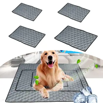 

Summer Dog Cooling Mat Oxford Cloth Blanket Non-slip Pet Sleeping Pad for Home Car Travel Keeping Cool