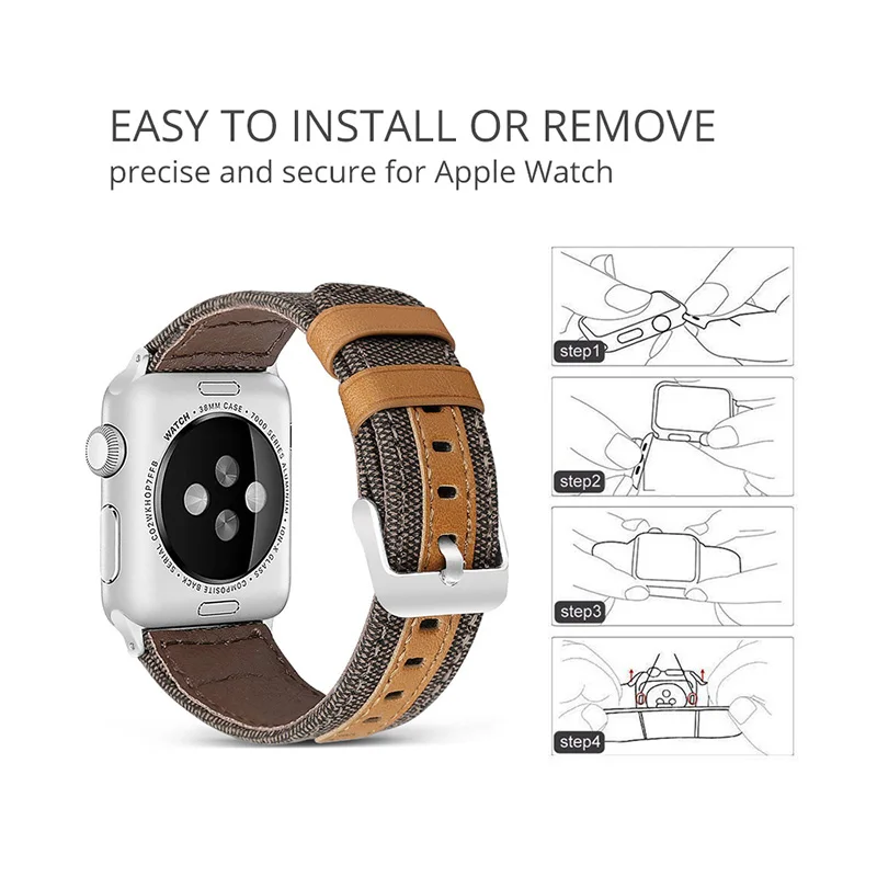 ALPQ винтажный ремешок из натуральной кожи для Apple Watch 4 3 2 1 44 мм 42 мм 40 мм 38 мм бизнес-браслет Классическая пряжка